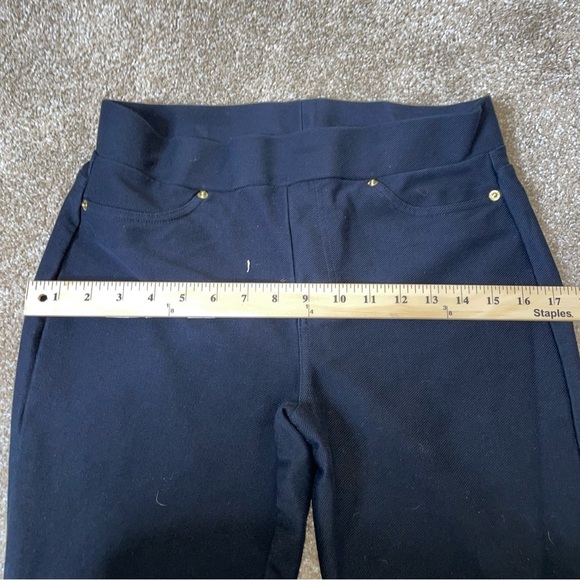 Michael Kors pants jeggings pull on black stretch skinny elastic waist jean like - Picture 7 of 11